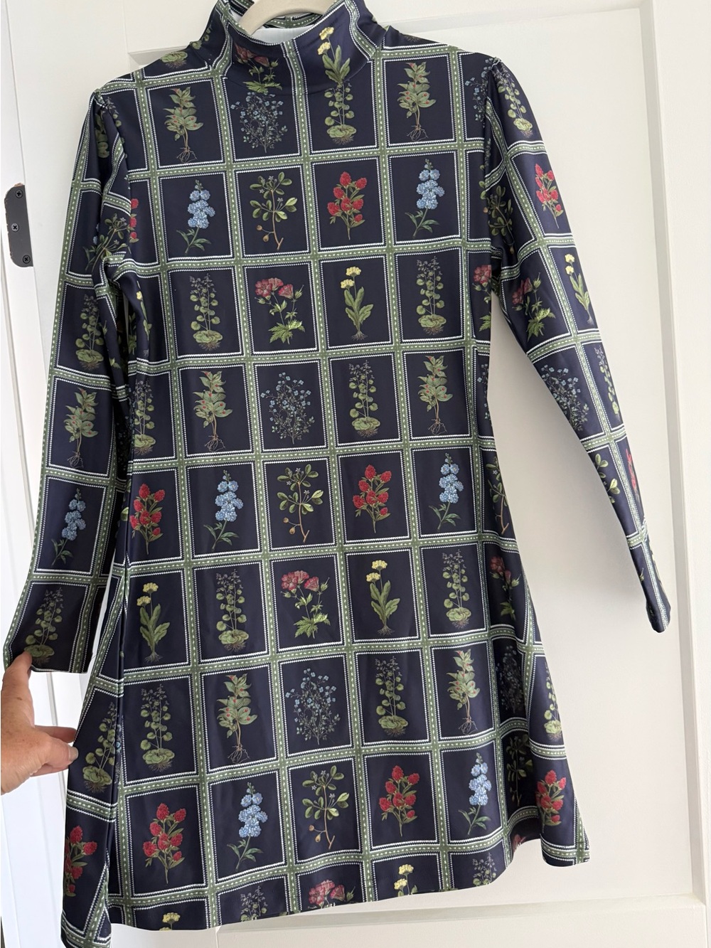 NWT Smith & Quinn Dottie Dress Gardeners Window Navy S